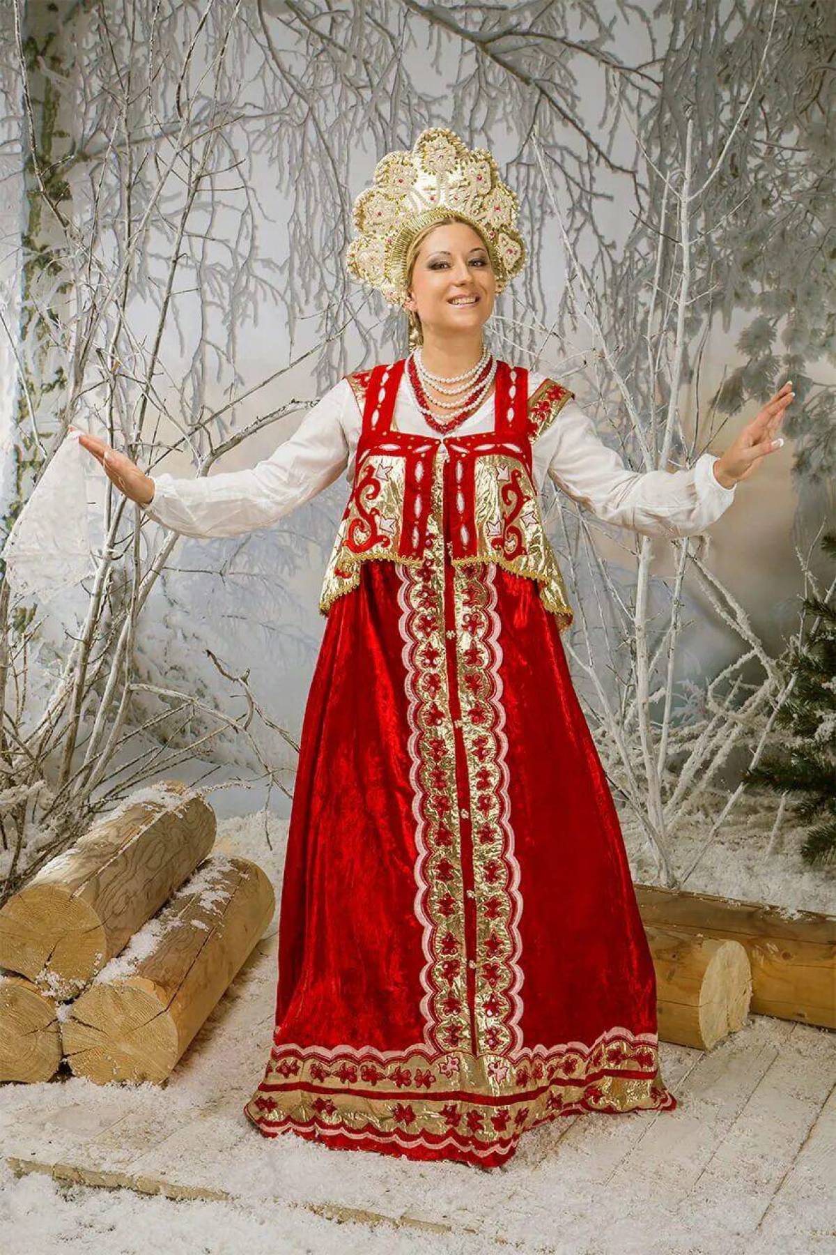 Girls in Slavic costumes in Natal